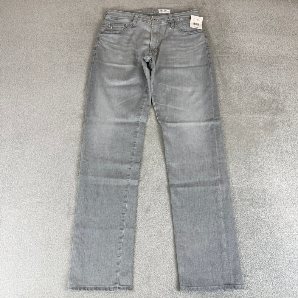 AG Tellis Modern Slim Jeans Mens 32x34 Huerta Gray Stretch Straight $215 New NWT